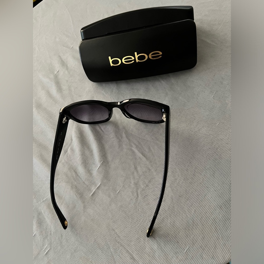 Bebe Women's Sunglasses with Black Frame with gold accents - Picture 7 of 8